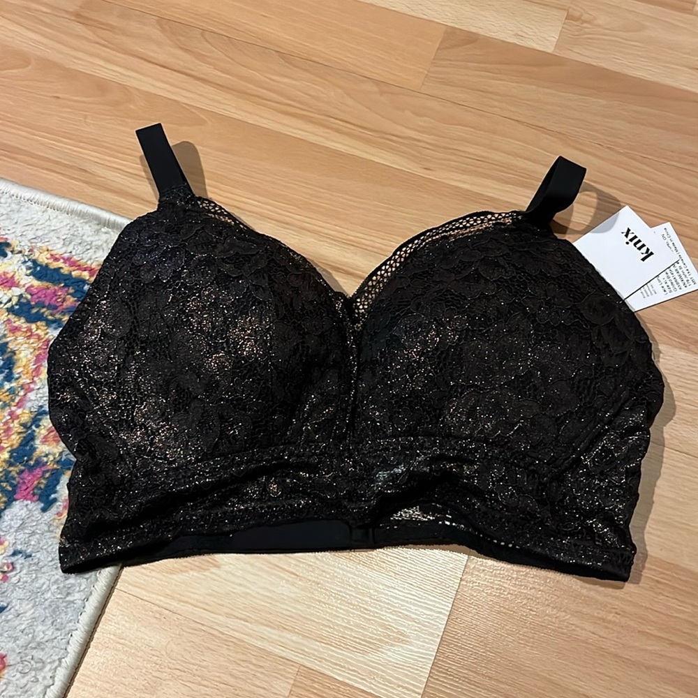 NWT Knix sparkly lace bralette